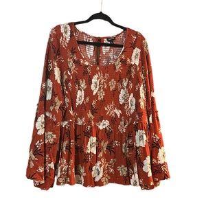 Torrid size 3X floral baby doll shirt-gently used